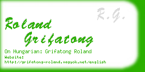 roland grifatong business card